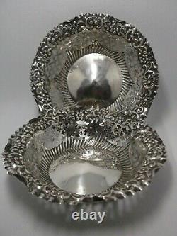 Antique Chester sterling silver bonbon dishes GEORGE NATHAN & RIDLEY HAYES 1896