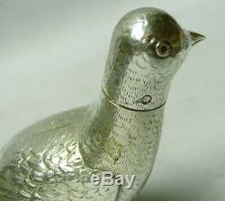Antique Dutch Silver Bird 1890 stock id 7824