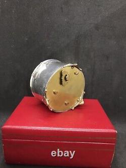Antique Enamel Sterling Solid Silver Music Box Christmas Silent Night London1981