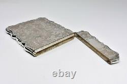 Antique English Victorian Solid Silver Card Case, (Alfred Taylor, 1854)