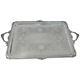 Antique English, Victorian, Sterling Silver Footed Tray. 27.75 X 17.65