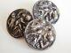 Antique Georgian / Victorian Collectible Silver Mourning Buttons