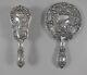 Antique Gorham Victorian #23 Sterling Silver Hollow Handle Brush And Mirror Set