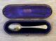 Antique Hallmarked Victorian Silver Spoon In Fitted Case, Chester