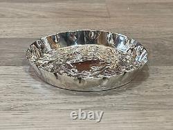 Antique Hallmarked Victorian Solid Silver Pin Dish By Mappin And Webb