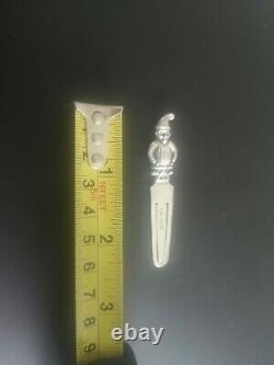 Antique Novelty Solid Silver Mr Punch Bookmark Adie & Lovekin Chester 1923