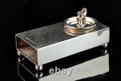 Antique Novelty Victorian silver match safe, chamberstick