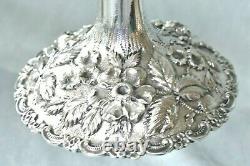 Antique Pair S. KIRK & SON 925/1000 Co MARK Sterling Silver REPOUSSE Compotes