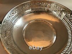 Antique Reticulated Sterling Silver Basket Handmade Signed Gorgeous Victorian
