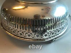 Antique Reticulated Sterling Silver Basket Handmade Signed Gorgeous Victorian
