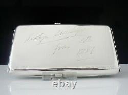 Antique Silver Cigarette Case Incorporating Vesta Case, Wright & Davies 1886