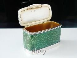 Antique Silver & Shagreen Multi Purpose Box, Cornelius Joshua Vander 1895