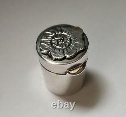 Antique Solid Silver Chatelaine Pin Cushion, Chester 1927