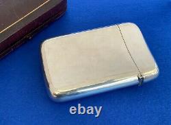 Antique Solid Silver Cigar Case Given as a Royal gift by Queen Victoria 1896