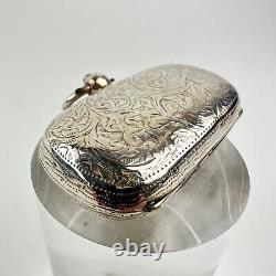 Antique Solid Silver Double Sovereign Case Clark & Sewell 1900