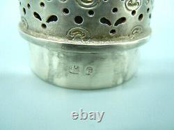 Antique Solid Silver Lighthouse Caster Birmingham 1892 Nathan & Hayes Victorian