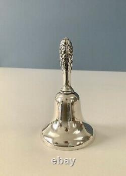 Antique Solid Silver Victorian Table Bell 1893