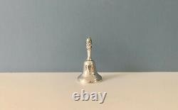 Antique Solid Silver Victorian Table Bell 1893