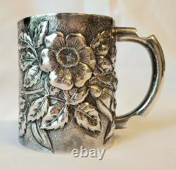 Antique Sterling Childs Cup Repousse Silver by Whiting (never engraved)