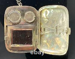 Antique Sterling Minaudiere Necessaire For Toiletry and Money Compact