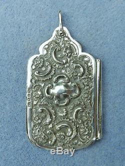 Antique Sterling Silver Chatelaine George Unite Aide Memoire Notebook HM 1899
