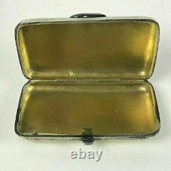Antique Sterling Silver Cigarette Card Case Pill Box Victorian Christmas Gift