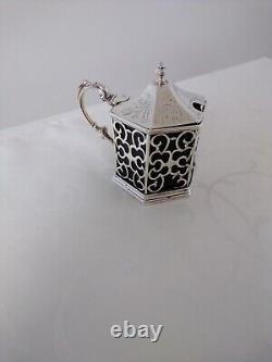 Antique Sterling Silver Mustard Pot, John Wilmin Figg London 1841 (At Fault)