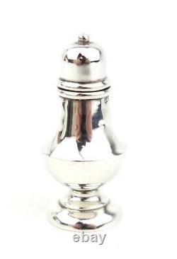 Antique Sterling Silver Snuff Bottle Cayenne Pepper Pot Victorian Chester 1898