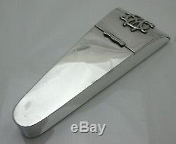 Antique Sterling Solid Silver Sewing Double Scissors Box B'Ham 1891 1496/C/WLY