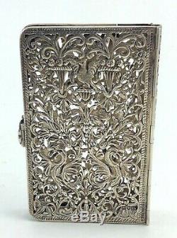 Antique Sterling silver book cover binding Samuel Jacob London