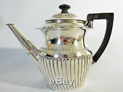 Antique Victorian 1886 Sterling Solid Silver Bachelors Small Teapot Tea Pot