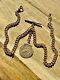 Antique Victorian 18ct Rose Rolled Gold Double Pocket Watch Chain + Fob