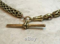 Antique Victorian Canadian Gold Book Chain Albert Watch Chain Not For Scrap