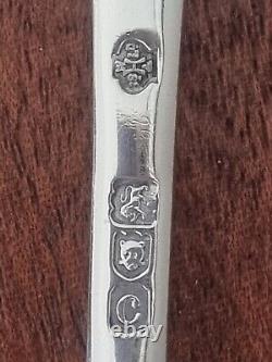 Antique Victorian Cased Pair Of Large Sterling Silver Berry Spoons (london 1898)