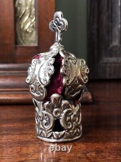 Antique Victorian Ceremonial Miniature Silver Religious Santos Crown Spanish