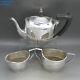 Antique Victorian Nice Solid Sterling Silver 3ps Bachelors Teaset Sheffield 1900
