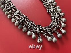 Antique Victorian Ornate Silver Collar Choker Necklace