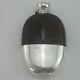 Antique Victorian Oval Sterling Silver Hip Flask