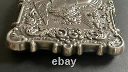 Antique Victorian STERLING SILVER Hebe Eagle Calling Business Card Case Holder