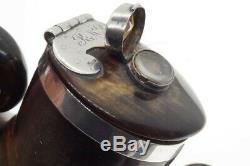 Antique Victorian Scottish Silver Natural Horn Snuff Box / Mull & Locket