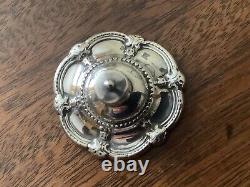 Antique Victorian Silver Inkwell. London 1882