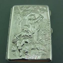 Antique Victorian Solid Silver Card Case Sampson Mordan