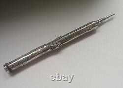 Antique Victorian Solid Silver Combination Pencil Chester 1878