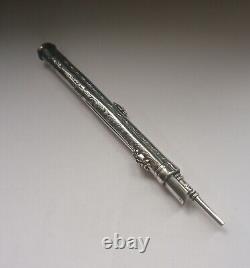 Antique Victorian Solid Silver Combination Pencil Chester 1878