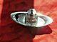 Antique Victorian Solid Silver & Cut Glass Inkwell Standish Asprey