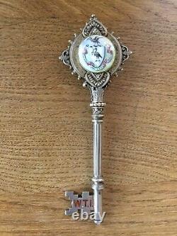 Antique Victorian Solid Silver Gilt Ceremonial Key