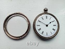 Antique Victorian Solid Silver Ladies Pocket Watch c. 1890