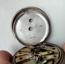 Antique Victorian Solid Silver Ladies Pocket Watch c. 1890