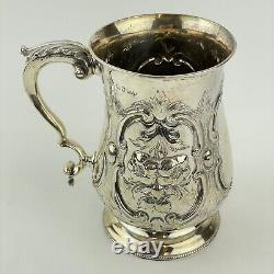 Antique Victorian Solid Silver Mug / Tankard Augustus George Piesse 1863 13.1cm