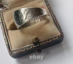 Antique Victorian Solid Silver Ring Birmingham 1899